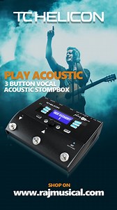 ntroducing TC Helicon Play Acoustic 3-Button Vocal and Acoustic Guitar Effects Stompbox with BodyRez and Looping Shop on : www.rajmusical.com, Visit our showroom 📍West Patel Nagar New Delhi 110008 Play Acoustic combines all the things you need to make a live acoustic performance shine: lavish vocal sounds, perfect backing harmonies, best-selling guitar effects, and unique processing that makes your six-string sing – in perfect harmony with your voice. #tchelicon #tcheliconplayacoustic #tchelico