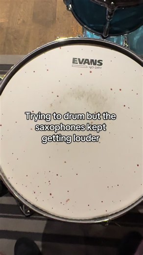 They got real loud! #drummergrant #saxaphone #ouch #fail #fyp | saxophone