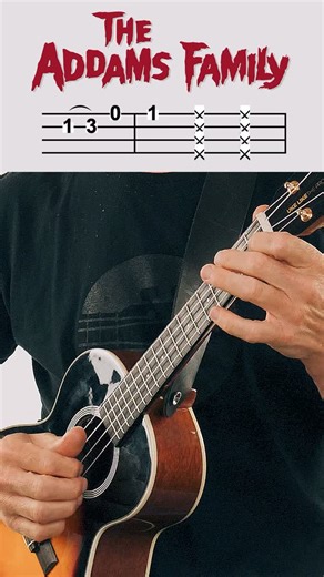 👻 Addams Family Ukulele Tutorial 🎃 3-minute spooky riff w/ On-Screen TABs! 🎸 Played on Kala SSMHG Tenor w/ distortion & reverb 🎁 Win a Kala Ukulele ➡️ ukelikethepros.com/forum #ukulele #addamsfamily #halloweenchallenge #kalaukulele #ukelikethepros #terrycarter #ukuleletok | Uke Like The Pros - Learn Ukulele