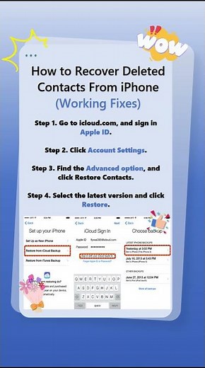 How to Retrieve Deleted Contacts on iPhone Quickly