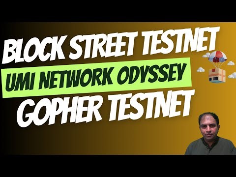Block Street Testnet|Umi Network Odyssey|Gopher Testnet