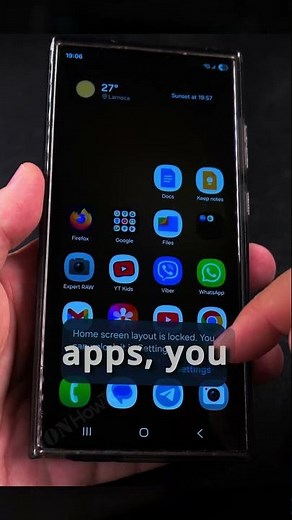 Samsung Turn Off Home Screen Layout Lock and Allow to be Moved Part 2