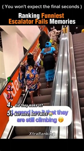Funniest Escalator Fails Memories #shortsviral #trending