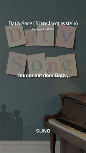 Dativ Song, Lern German with music 🇩🇪 Dativ Lied, Deutsch lernen mit Musik 🎧🎶