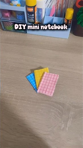 DIY mini notebook 📓 💗 | #papercraft #miniature #notebook #tutorial #shorts