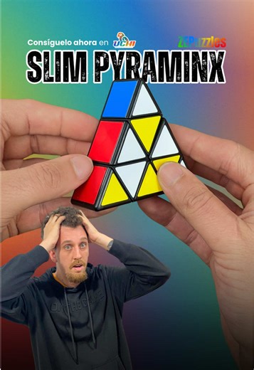 El Slim Pyraminx de Ze Puzzles es una versión del clásico Pyraminx con un diseño mucho más delgado, como un 3x3x1 en forma de tetraedro. Es un puzzle muy sencillo, con pocas combinaciones, lo que lo hace ideal para quienes quieren motivarse y empezar en el mundo de los cubos mágicos 🧩. Su estética diferente y lo fácil que resulta resolverlo lo convierten en un cubo raro y coleccionable, parte de la colección de Uchi Uruguay. #speedcube #rubikscube #uruguay #uchiuruguay