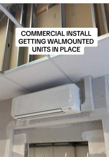 Commercial Installation of Wall-Mounted HVAC Units