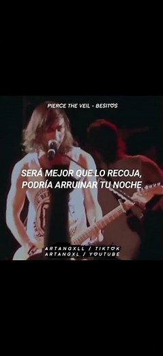 • Pierce The Veil - Besitos [español] #viralshort #lyrics #piercetheveil #rock #music #viral #emo