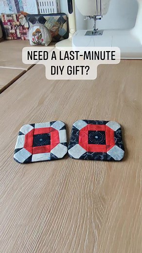 Check the step by step tutorial for these cute coasters in the comment. #diygiftideas #giftideas #diy #diyprojects #sewingproject | FabricStacks