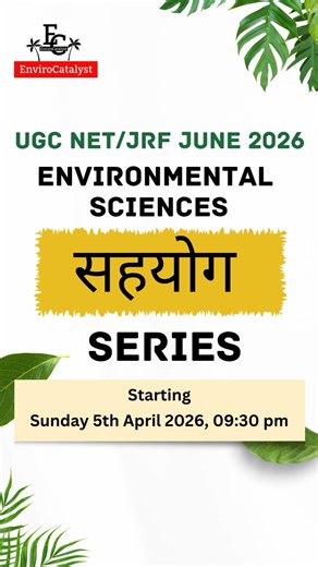 New Sahayog series for UGC NET Environmental sc June 2026