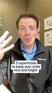 Superfoods for a super smile 💪 Keep that smile sparkling between your six-month hygiene exams with regular brushing, flossing, and these three teeth-healthy snacks. #AspenDental #superfoods #naturestoothbrush #dentalheroes #dentalhygiene #brushing #flossing #checkup #inyourcorner | Aspen Dental
