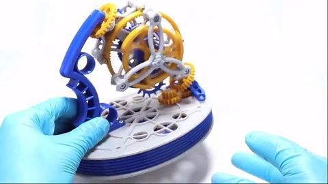 3D Printed Dual-axis Tourbillon Model, 3D Printed Pendulum Clock Mechanical Principle Desktop Ornament, Gear Art, Stress-relief Desktop Toy - Etsy