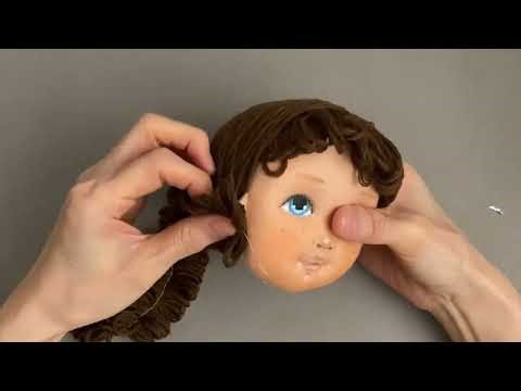 How to Make Doll Hair with Yarn 🎀Easy DIY Tutorial