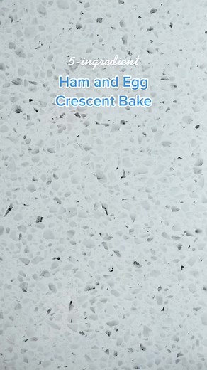 Make breakfast easy this weekend with this 5-ingredient Ham and Cheese Crescent Bake! | Pillsbury