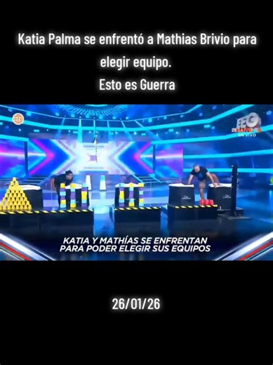 Katia Palma se enfrentó a Mathias Brivio para elegir equipo. 26/01/26 Esto es Guerra #EEG #eegperu #estoesguerra #guerreros #combatientes