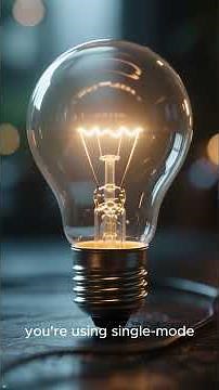 Single-Mode vs Multimode Fiber (Yellow vs Orange Explained!)