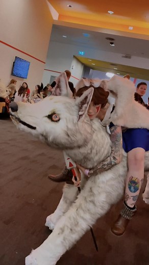 Giant Wolf Mononoke Costume Crafting