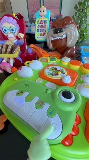 CUTE DINOSAUR🦖 SOUNDS EFFECT MINI PIANO🎹 TOY #viral #trending #asmr #satisfying #cute #shorts #fyp