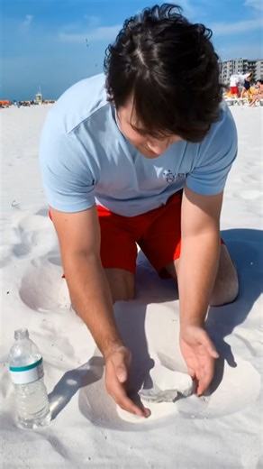 Can you believe this sand trick worked? Incredible creative result