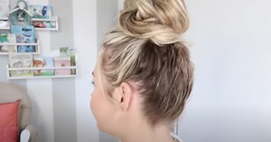 How To Do A Fast One Minute Messy Bun