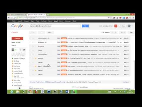 How to search your email.