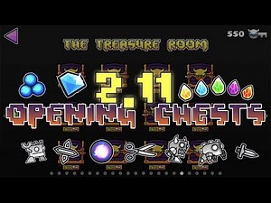 Geometry Dash 2.11 - Opening All New Demon Chests! (Orbs, Diamonds, Shards, Icons & More!)