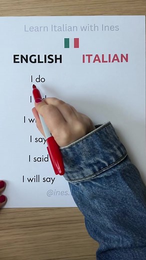 Learn Italian Verbs with Ines