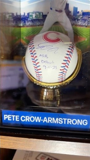 Pete Crow-Armstrong⚾️2025 #Fanatics Baseball Logo Ball W/ Debut #Inscription ⚾️⁠
