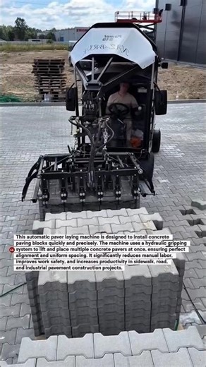 Automatic Paver Laying Machine – Fastest Concrete Block Installation Technology