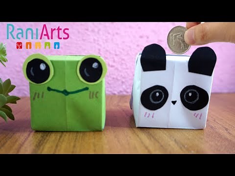 DIY - ALCANCÍA DE ORIGAMI - ORIGAMI PIGGY BANK