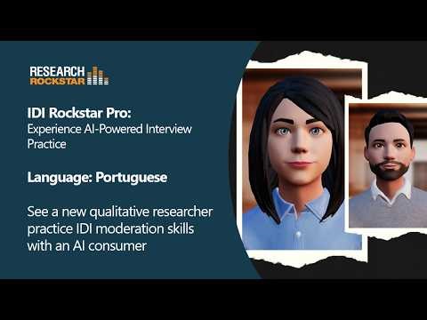 IDI Rockstar Pro Portuguese Demo with Researcher Jam