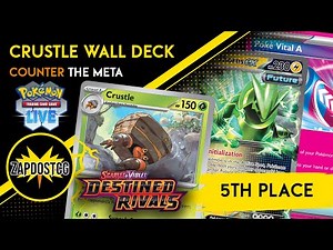 5th Place Crustle Iron Thorns ex Deck Wins EASILY! Destined Rivals (Pokemon TCG)