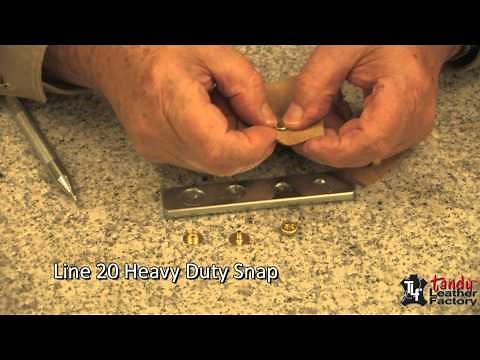 Setting Snap Fasteners On Leather