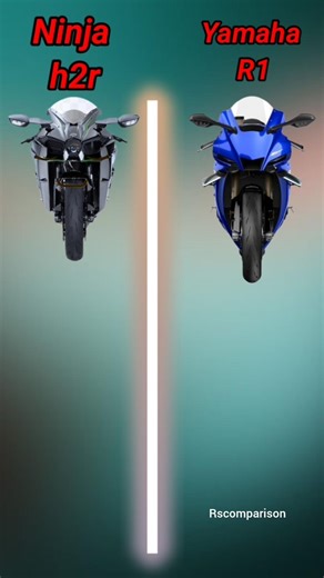 Ninja h2r vs Yamaha R1❓#comparison #ytshorts #trending #automobile