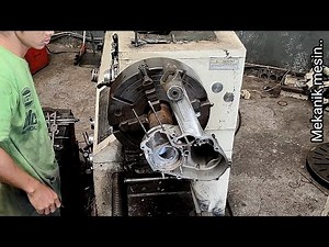 It takes a little courage and caution to do this method Repairing the vespa scooter crankcase