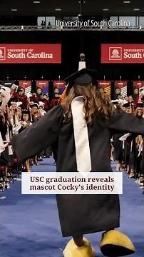 USC graduation reveals mascot Cocky's identity