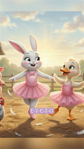 Old MacDonald with Bunny and Ducky | Tiny Tots Jams | Bunny Ballet Song for Toddlers