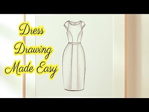 Stylish & Easy Girl Dress Drawing Step by Step |How to Draw a beautiful Dress |Easy Drawing Ideas
