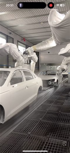 生产过程中的奥迪汽车制造