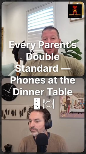 Every parent's double standard. Phones at the dinner table Imagine this: you're at the dinner table, food's ready, and your kids are glued to their phones. How would you feel? Now flip the scenario. We’re often guilty of the same distractions. 🤔 What happens when we swap roles with our kids at the table? 📱 How does tech impact our family time without us even noticing? 👨‍👩‍👧‍👦 Simple steps to bring back meaningful dinner conversations. Studies show family meals boost kids' academic performa