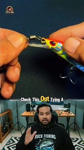 Simple No-Swivel Knot for Minnow Lures! #shorts #fishing