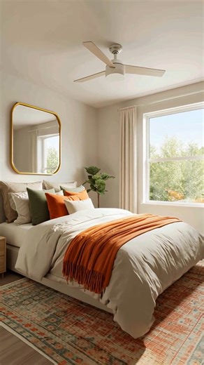 20K views · 113 reactions | Vintage bedroom, queen-size bed, large window with green view  | Bedroom Designs | Facebook