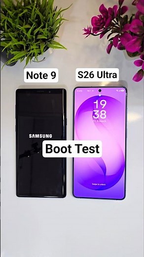 S26 Ultra Vs Note 9 Boot Test #youtubeshorts #shorts #samsung