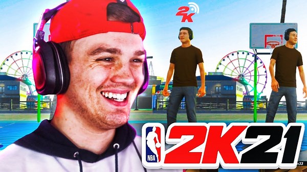 FIRST PARK GAME ON NBA 2K21 WITH HANKDATANK! USING THE BEST POINT GUARD BUILD & BEST DRIBBLE MOVES!
