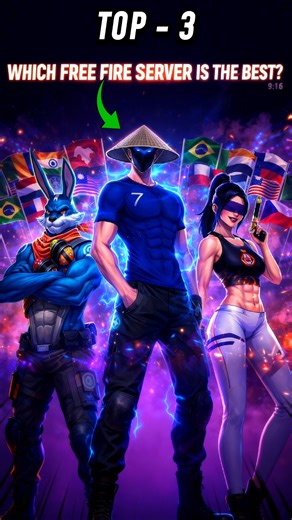 Top 3 Best Servers in Free Fire History 🌍🔥 #freefireshorts #shorts