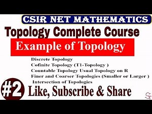 Topology: Definition and Example Video Lecture | Mathematics for IIT JAM, GATE, CSIR NET, UGC NET