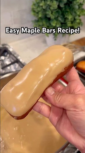 Easy Homemade Maple Bars Recipe! #homemade #recipe #baking #doughnut #dessert #shorts #food #yummy