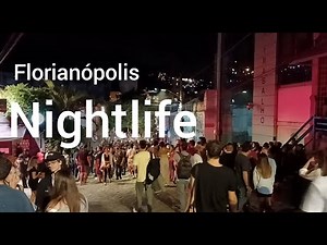 Florianópolis nightlife / Walking VLOG IN BRAZIL
