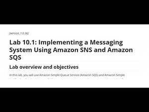 T.Anh Huy Lab 10.1: Implementing a Messaging System Using Amazon SNS and Amazon SQS | CloudComputing