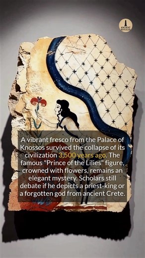 11K views · 171 reactions | This 3,500-year-old Minoan fresco depicts an elegant figure whose true identity remains a mystery. #arthistory #ancienthistory #archaeology #history | Ancient Revealed | Facebook
